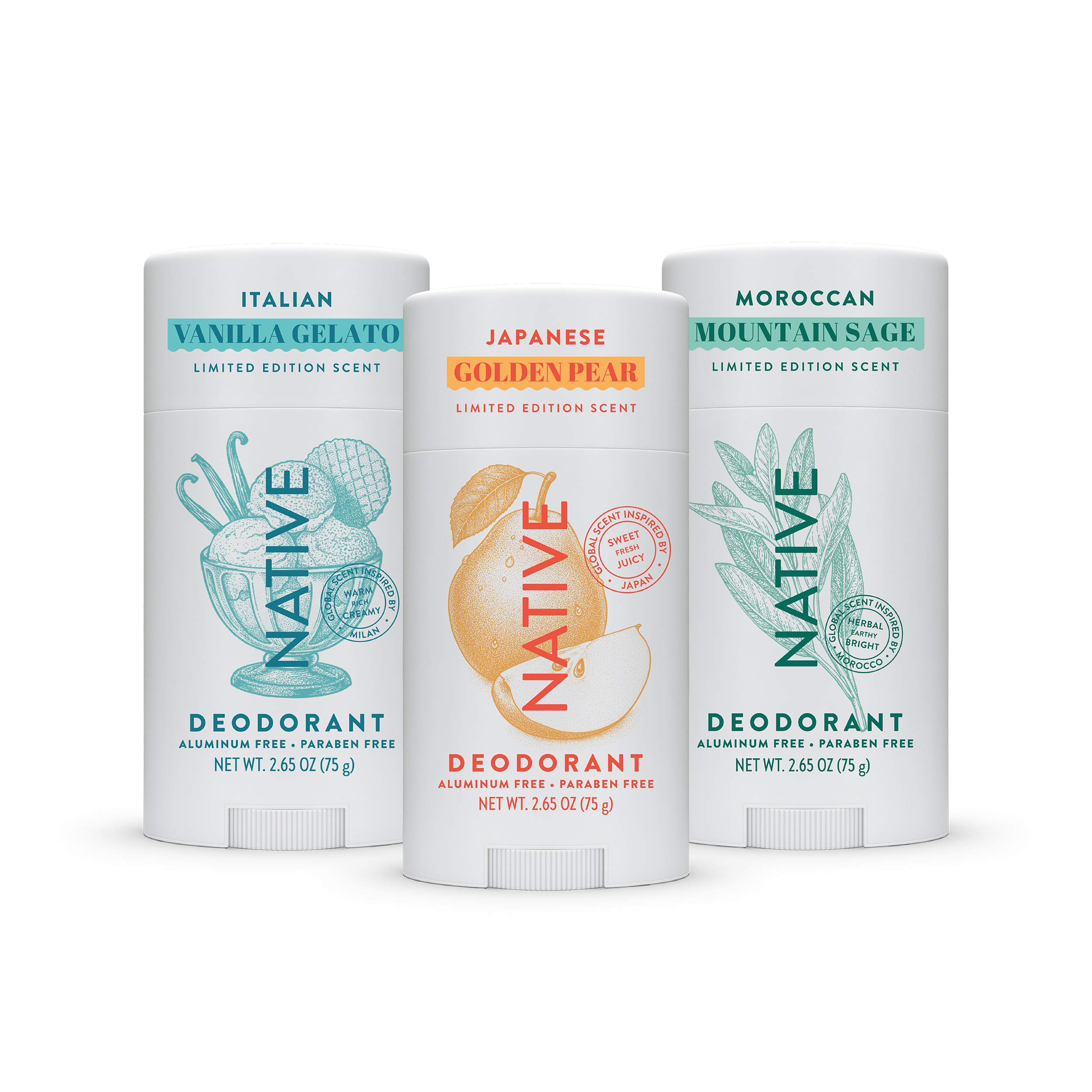 Deodorant Discovery 3-Pack - Elevated Artisan Discovery Assortment